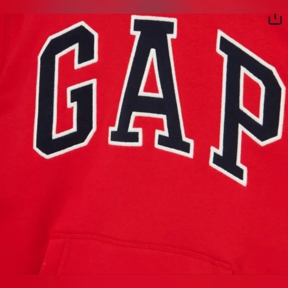 NWT! GAP, Logo Kids Sweatshirt, Red/Navy, Size Large - NEW!